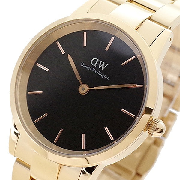 ダニエルウェリントン 腕時計 ICONIC LINK 36 DW00100210 ブラック ローズゴールド